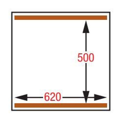 Machine sous-vide, double chambre 620x500xh240 mm. - 100 m3/h CF-165T/S